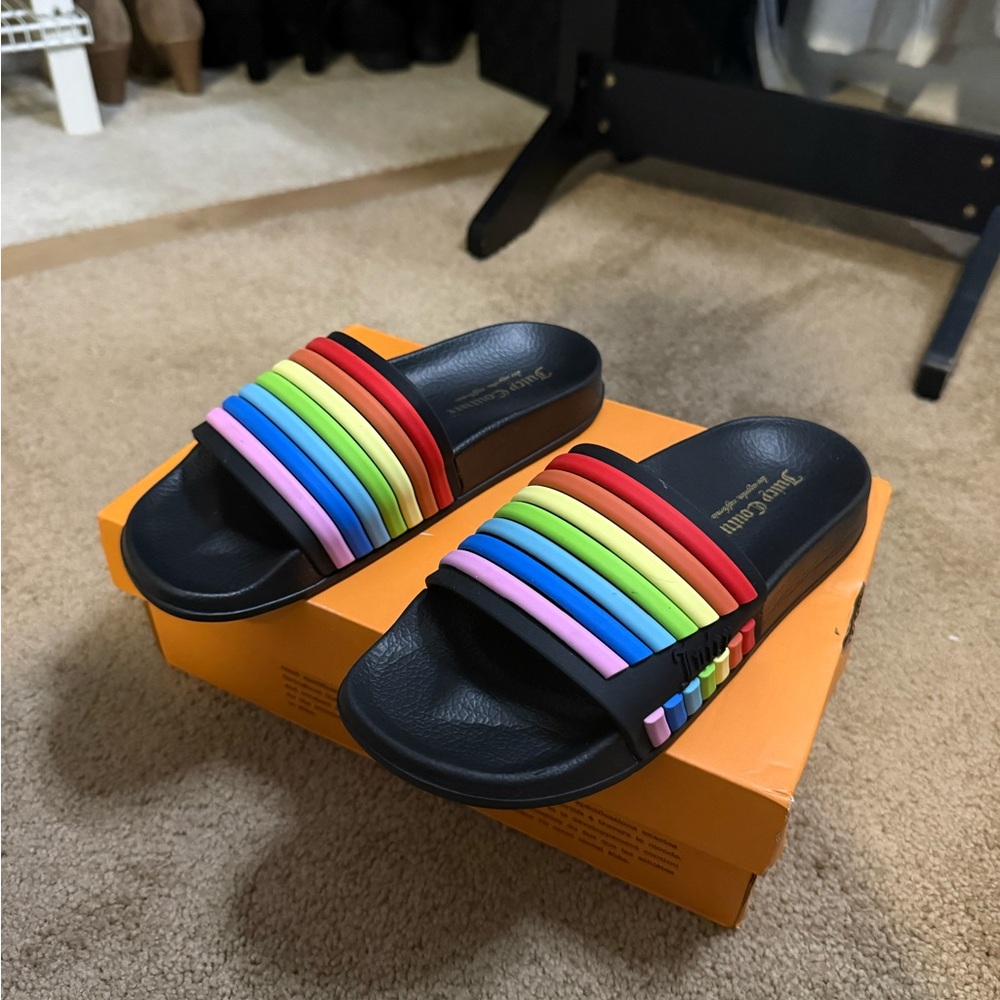 Juicy Couture Black Slide Sandals